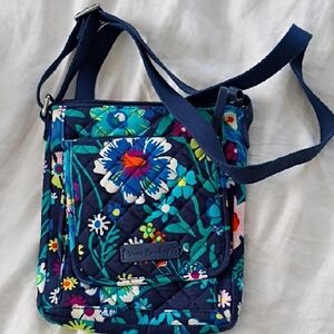 Vera Bradley Navy Floral Crossbody Bag